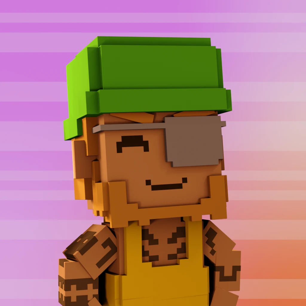 Pirate #3838 voxel render