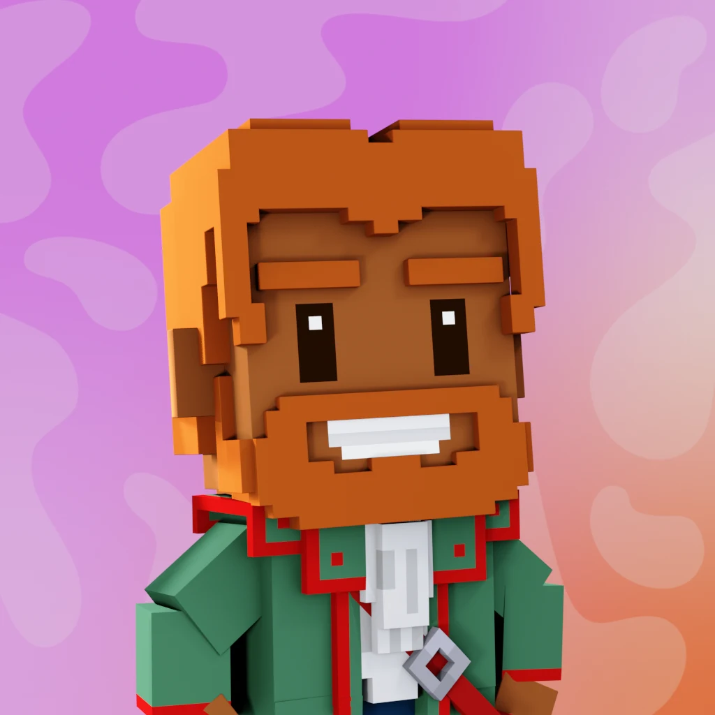 Pirate #3842 voxel render