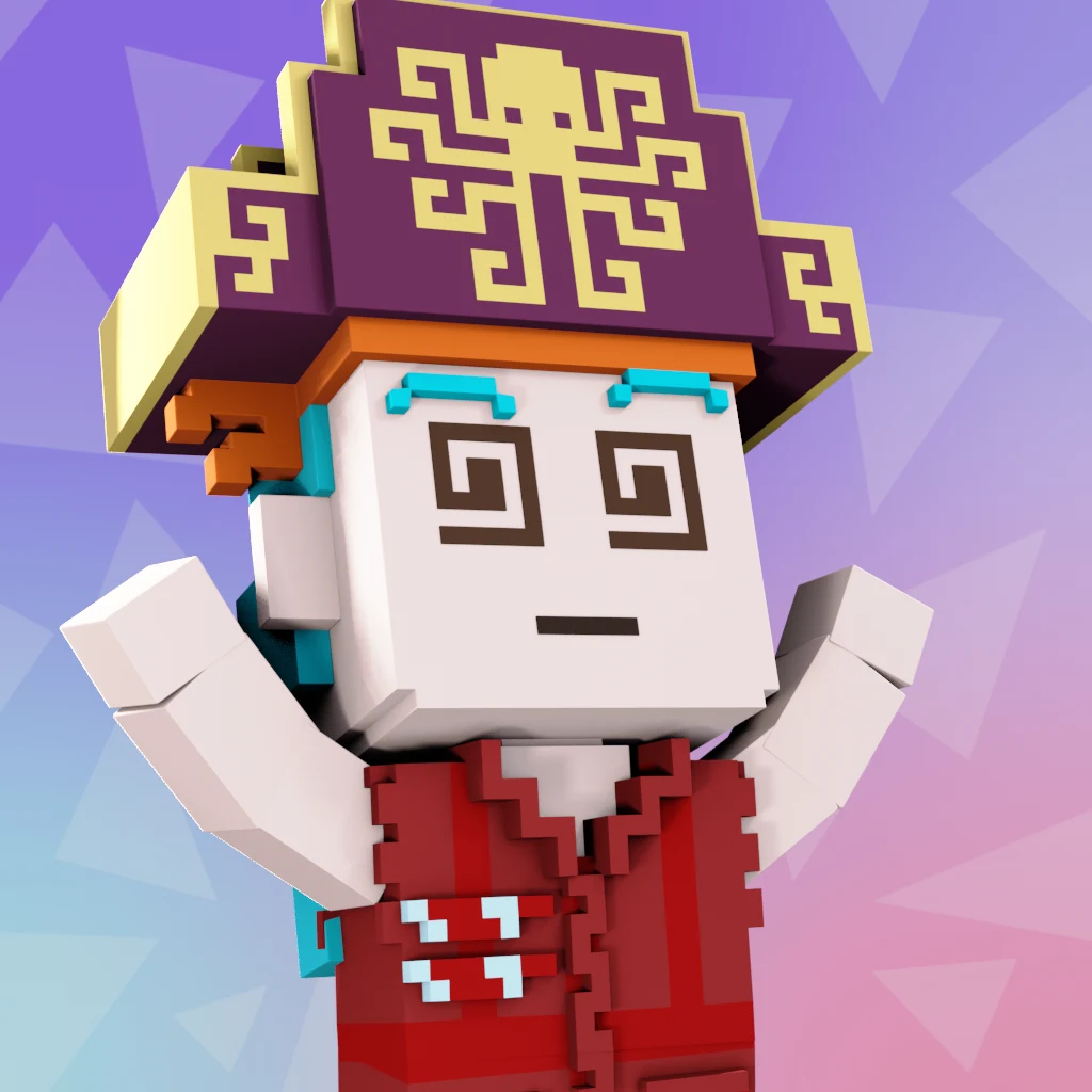 Pirate #3847 voxel render