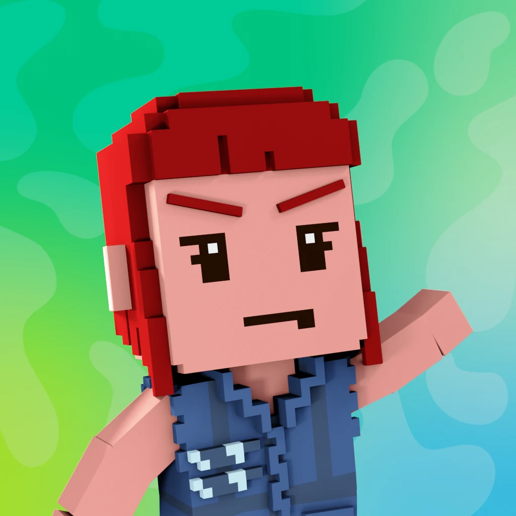 Pirate #3851 voxel render
