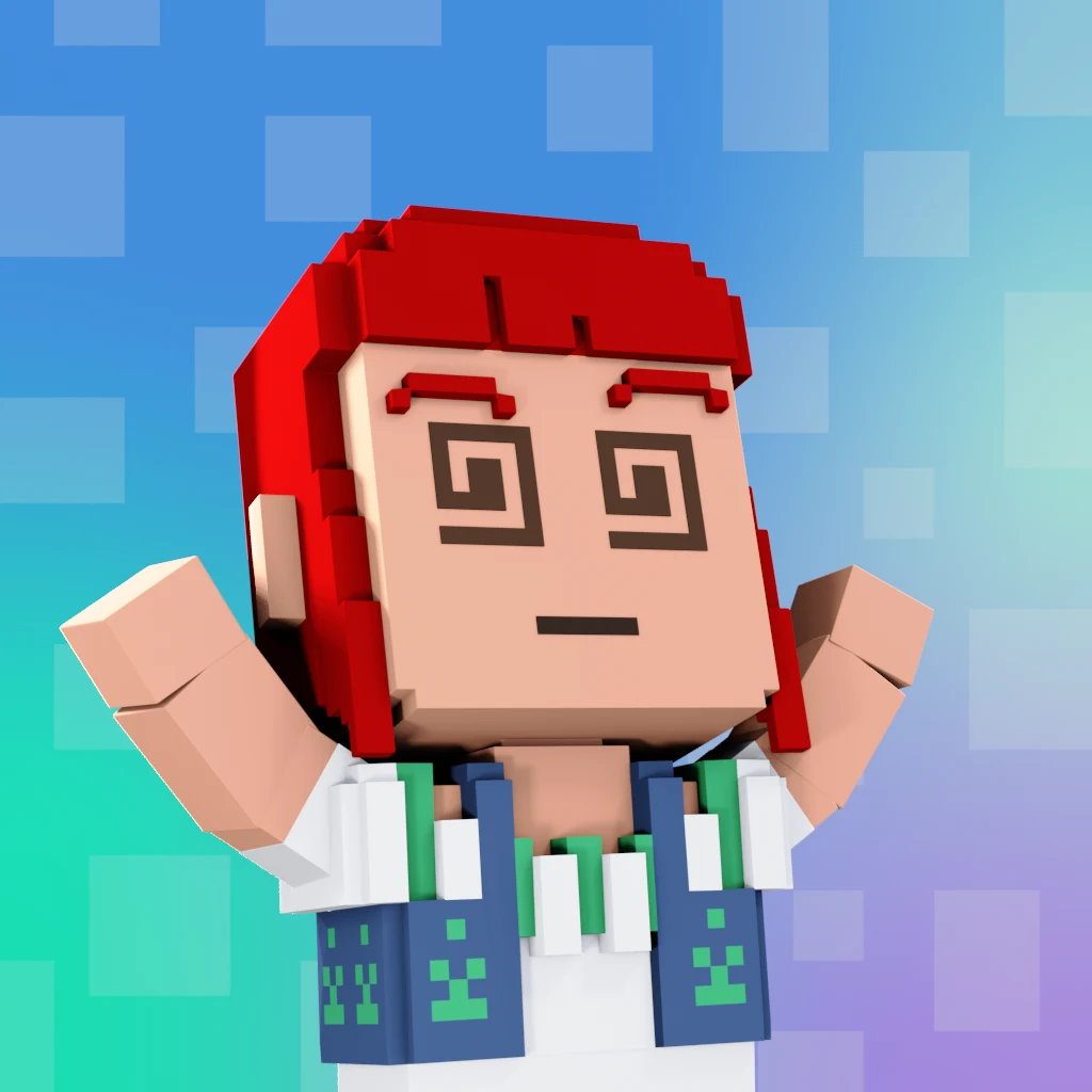 Pirate #3852 voxel render