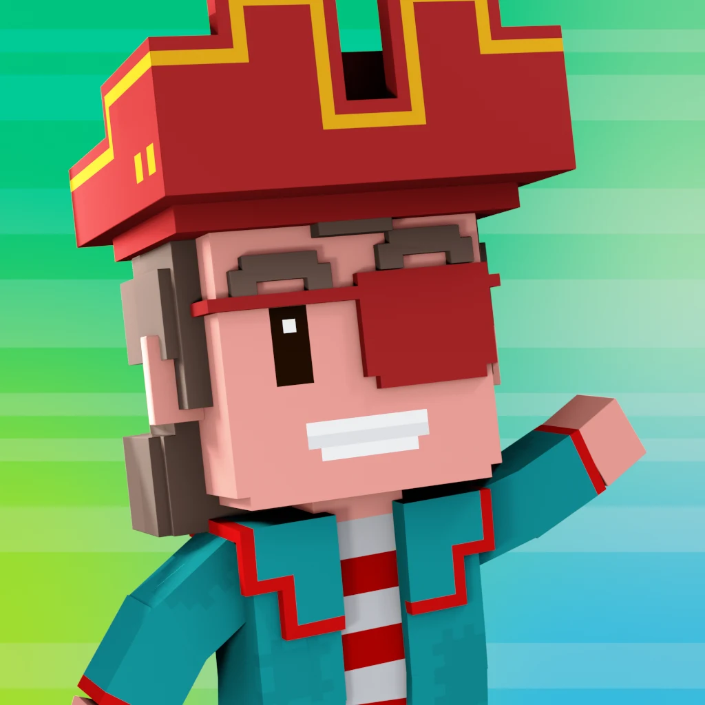 Pirate #3853 voxel render