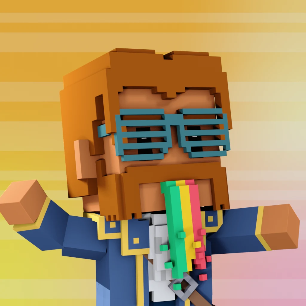 Pirate #3856 voxel render