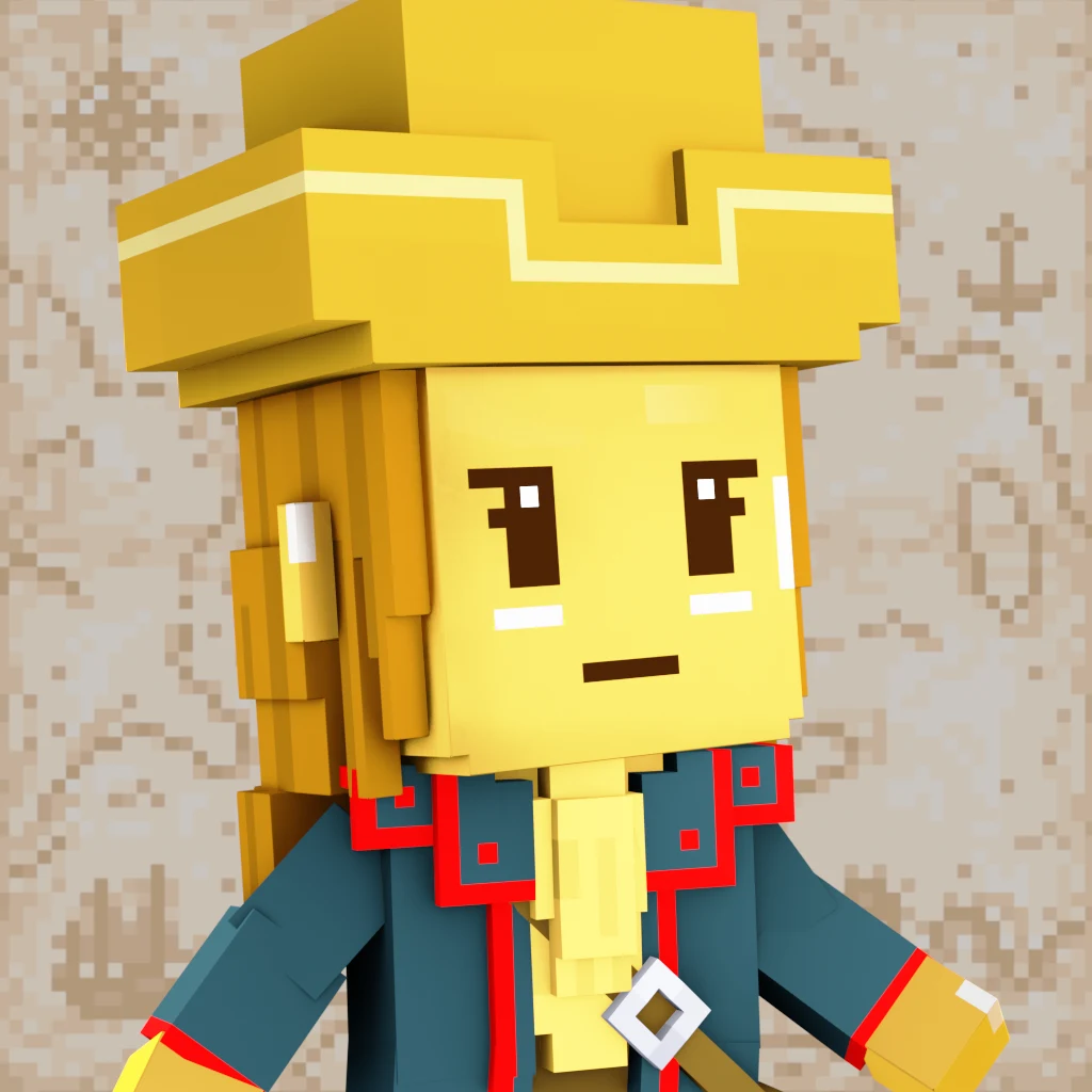 Pirate #3858 voxel render