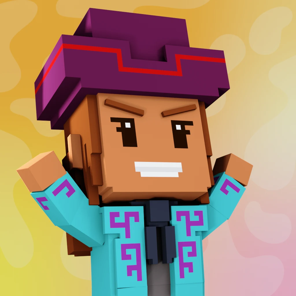 Pirate #3860 voxel render