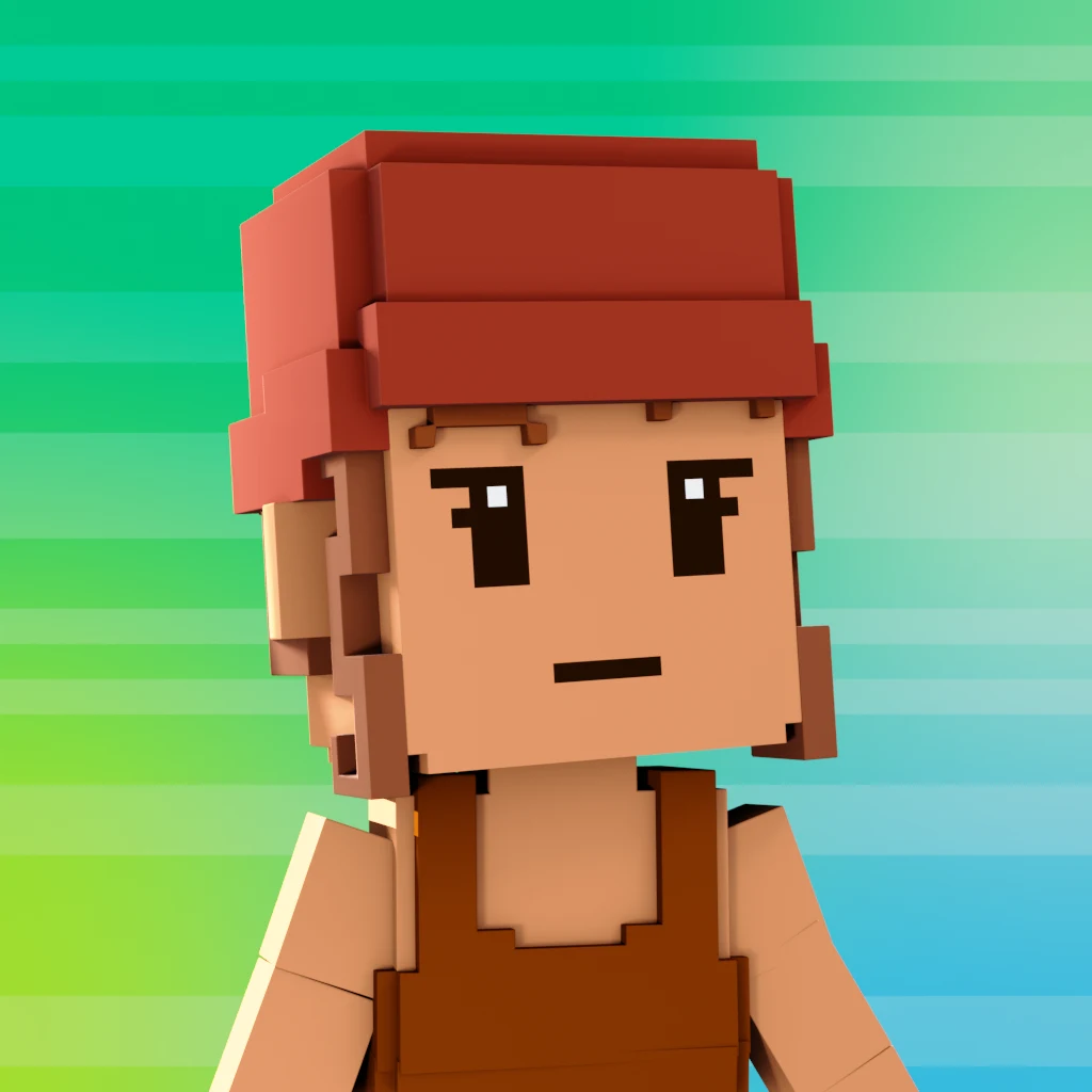 Pirate #3864 voxel render