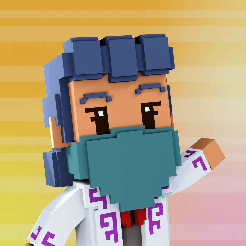 Pirate #3866 voxel render