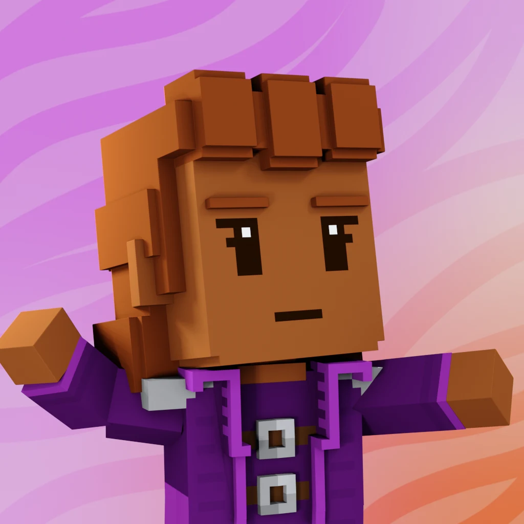 Pirate #3867 voxel render