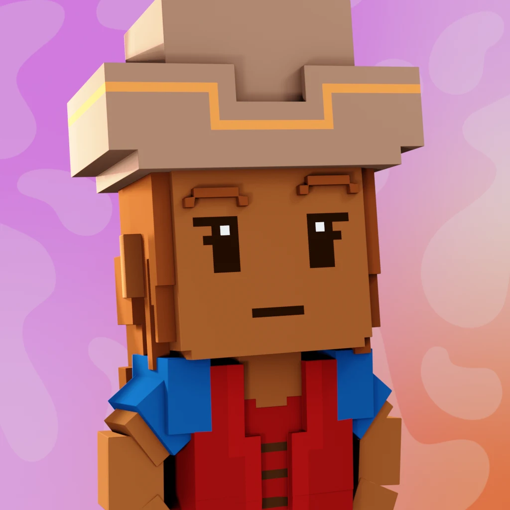 Pirate #3869 voxel render