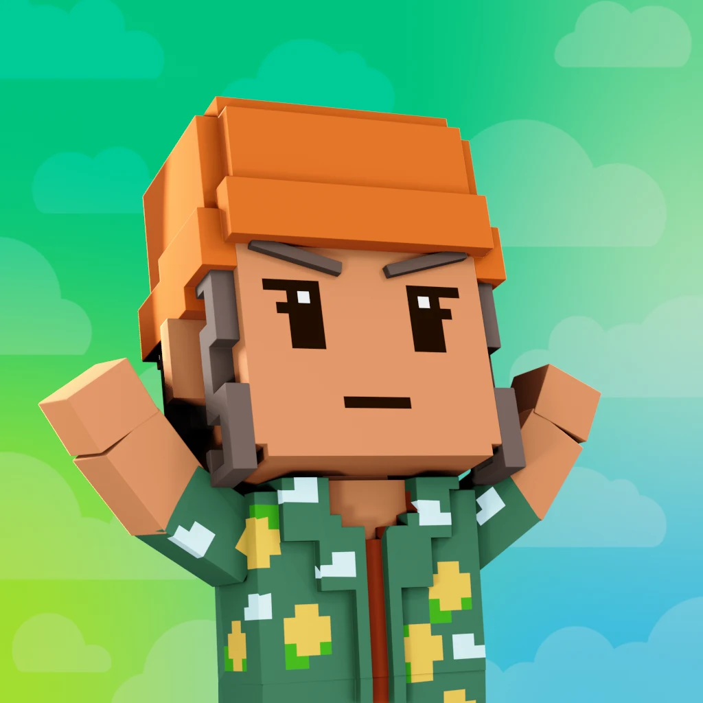 Pirate #3873 voxel render
