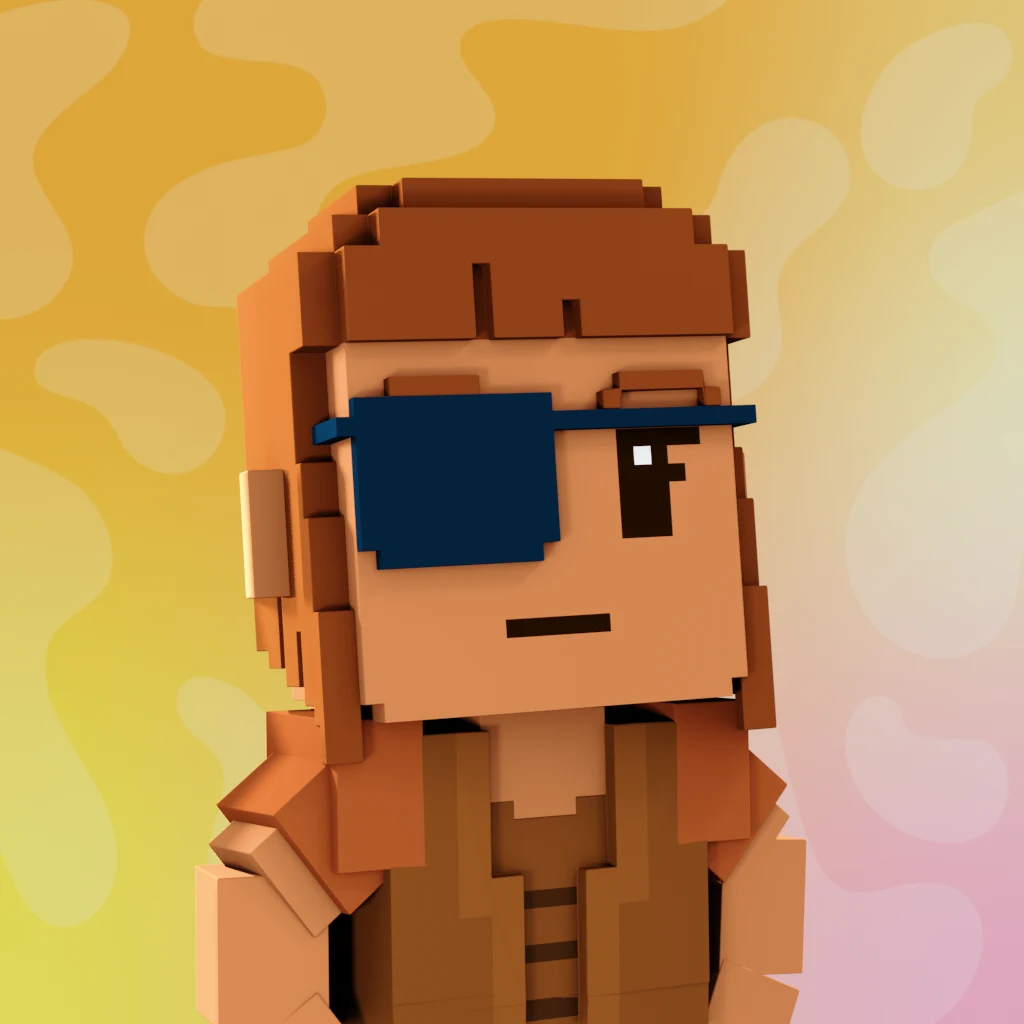 Pirate #3874 voxel render