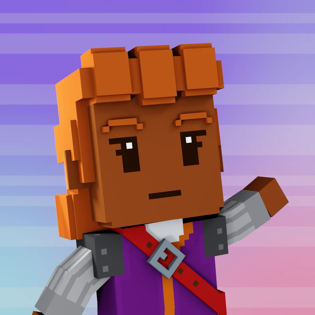 Pirate #3875 voxel render