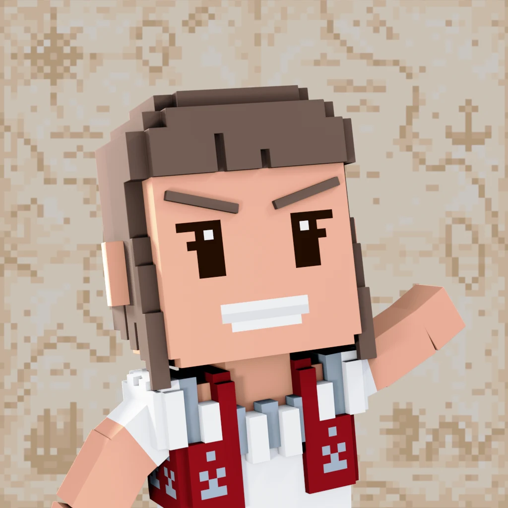 Pirate #388 voxel render