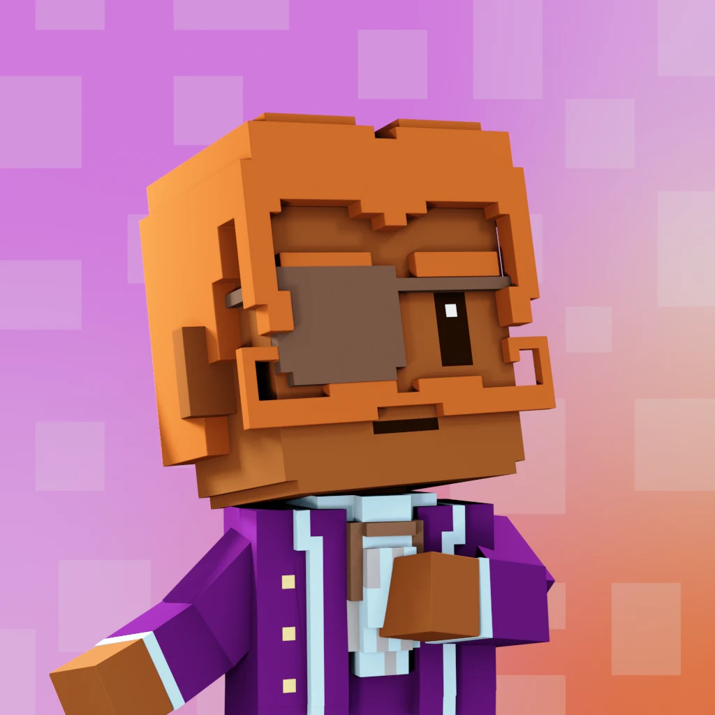 Pirate #3881 voxel render