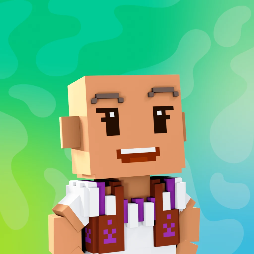 Pirate #3890 voxel render