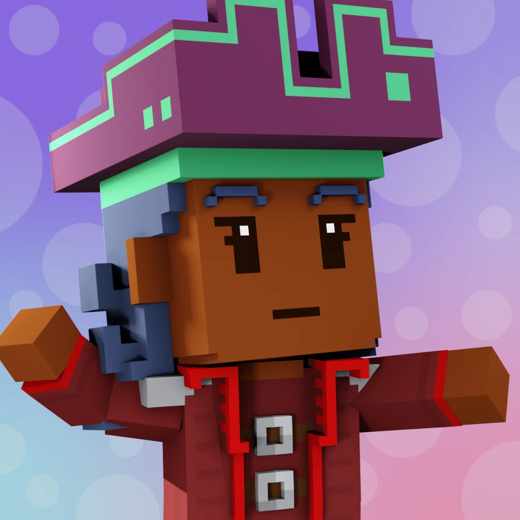 Pirate #3892 voxel render