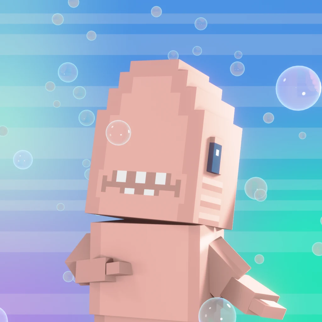 Pirate #3896 voxel render