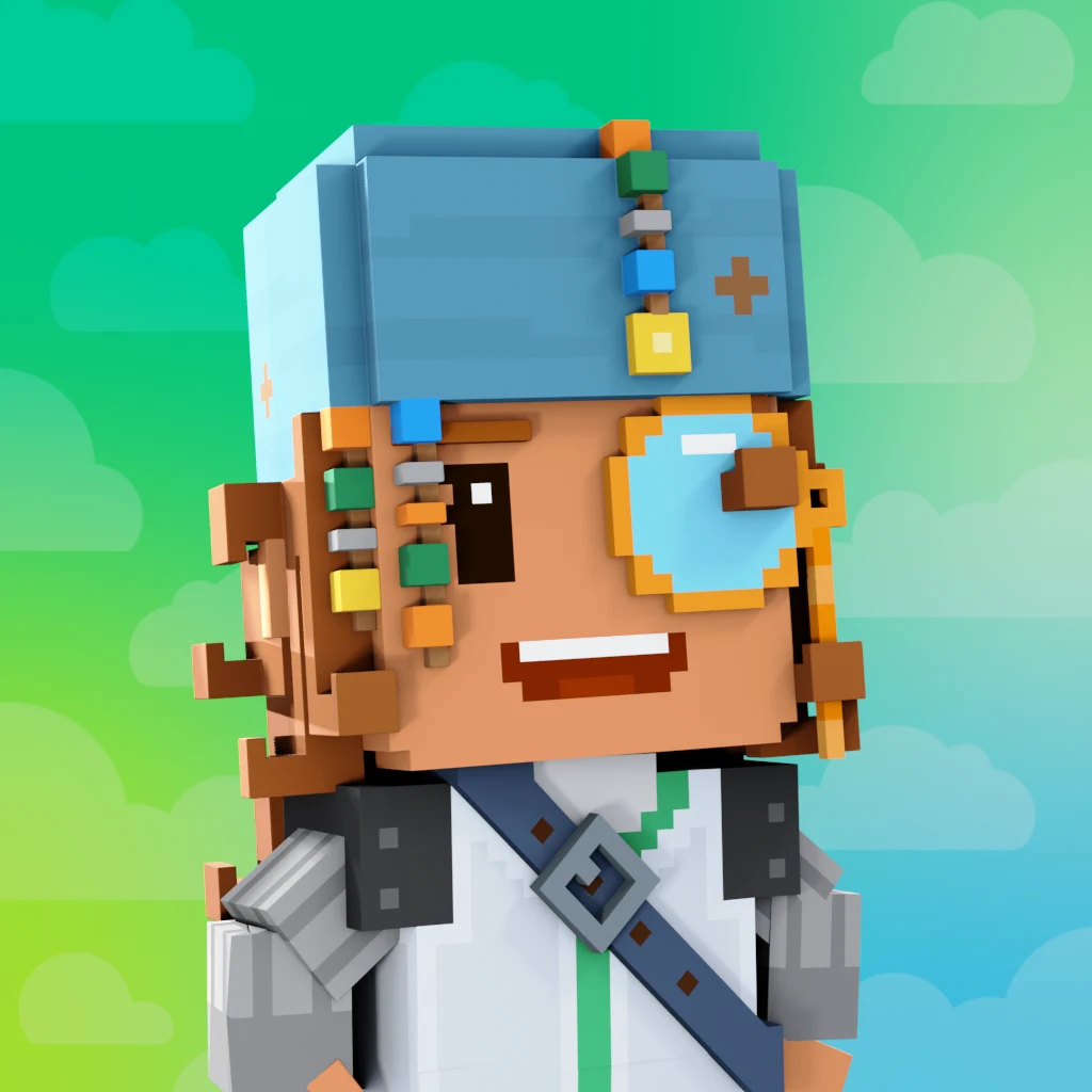 Pirate #3897 voxel render
