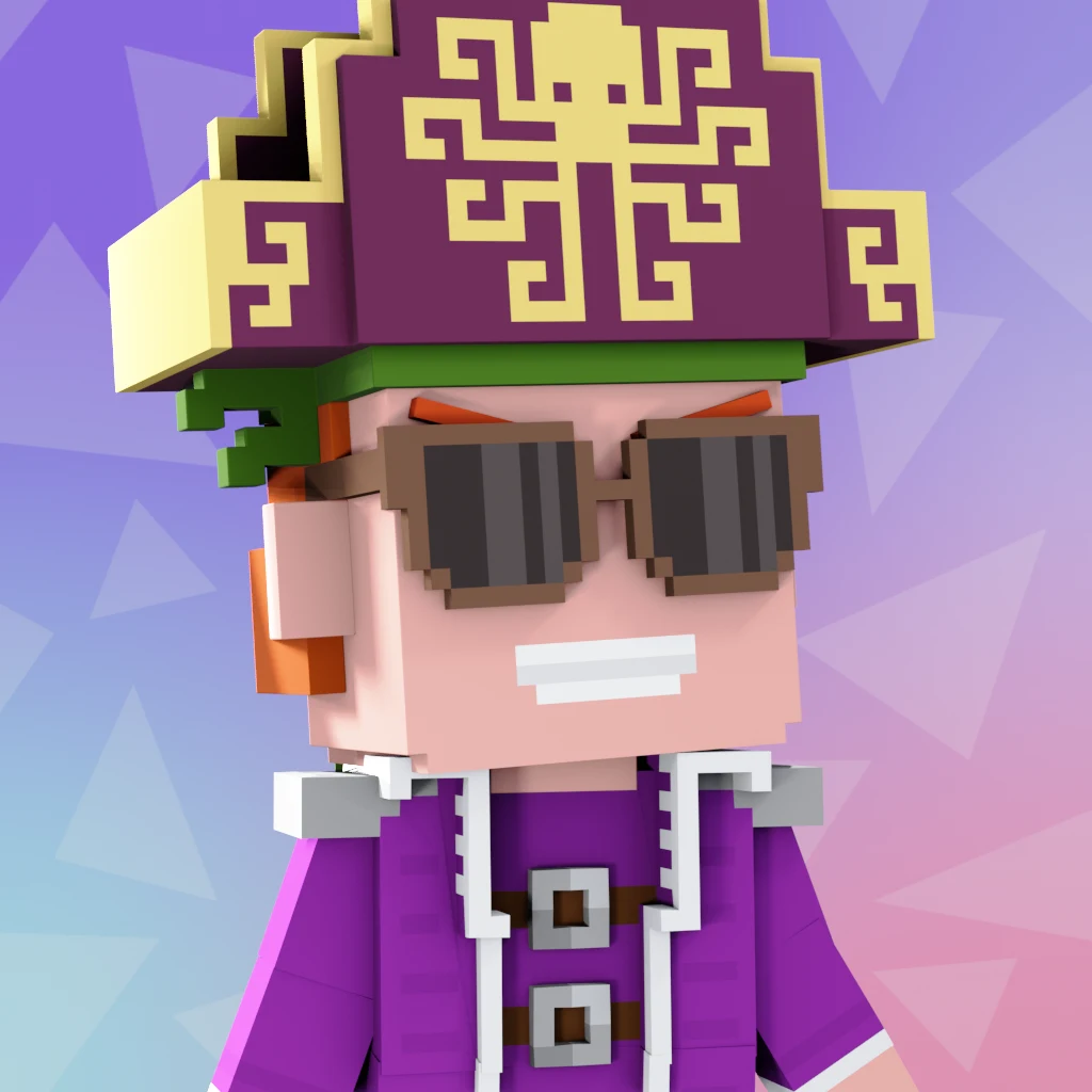 Pirate #3899 voxel render