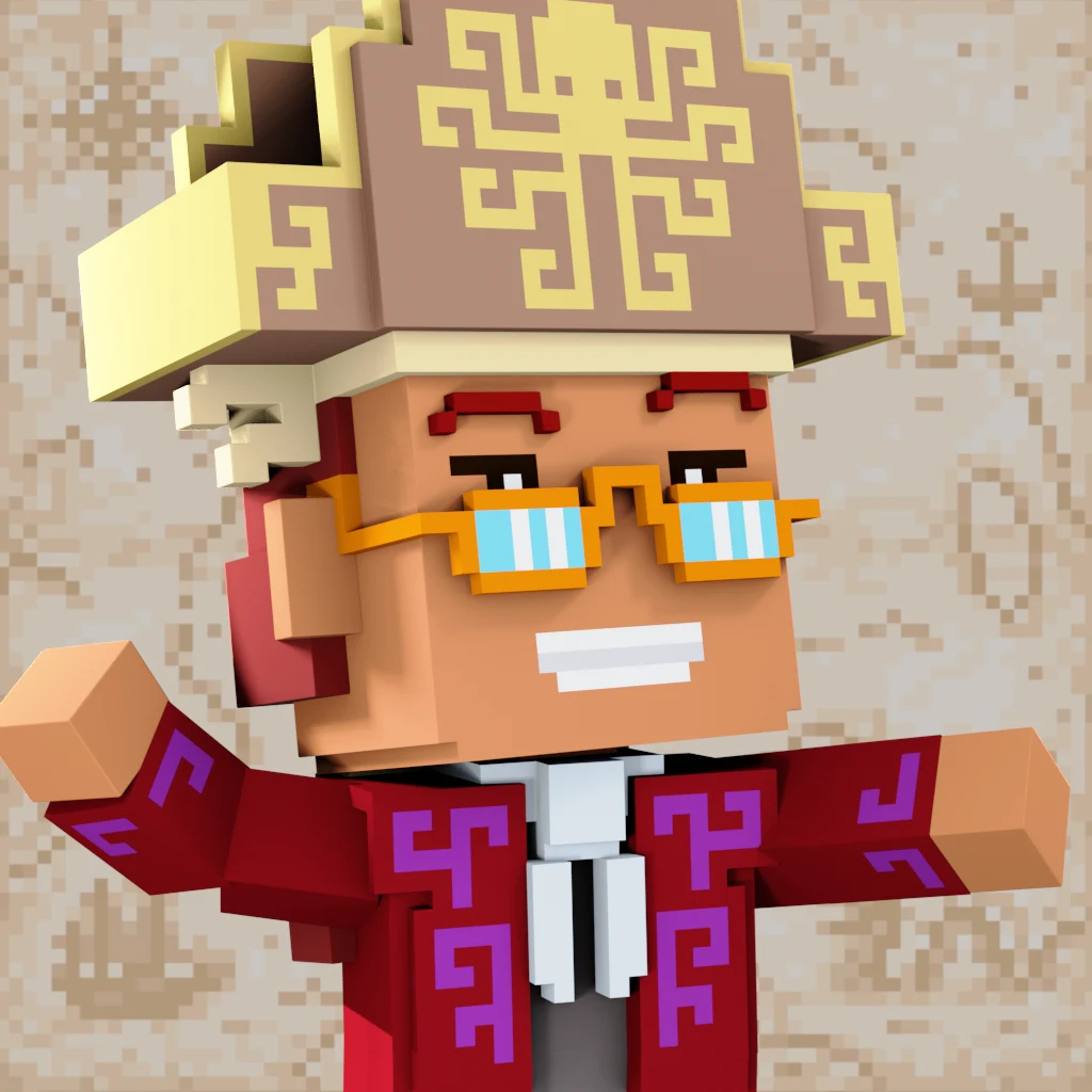 Pirate #3900 voxel render