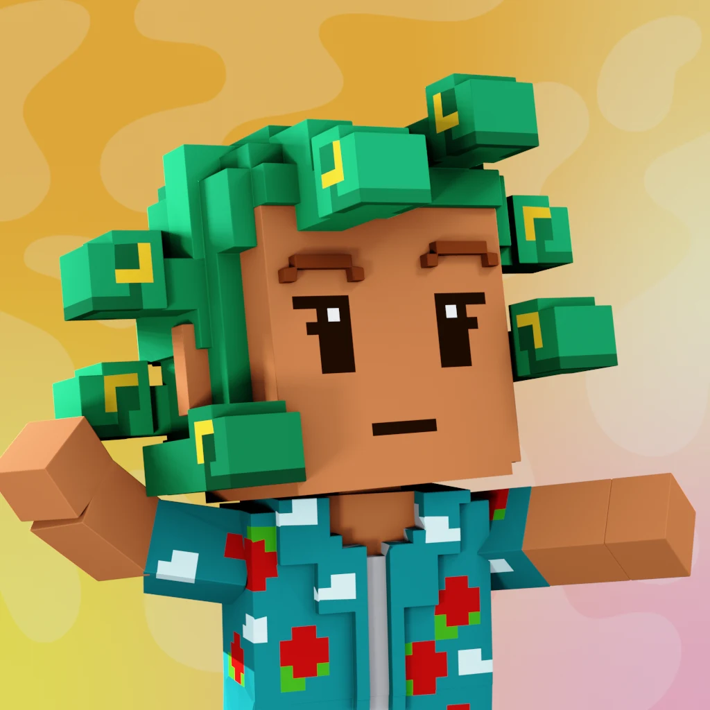 Pirate #3905 voxel render