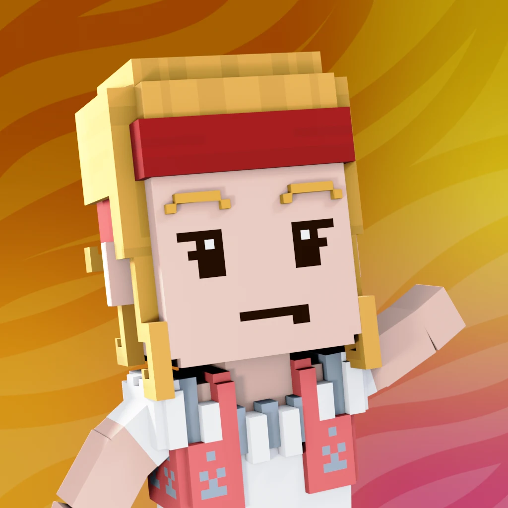 Pirate #3906 voxel render