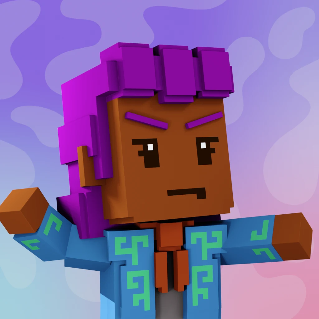 Pirate #3907 voxel render