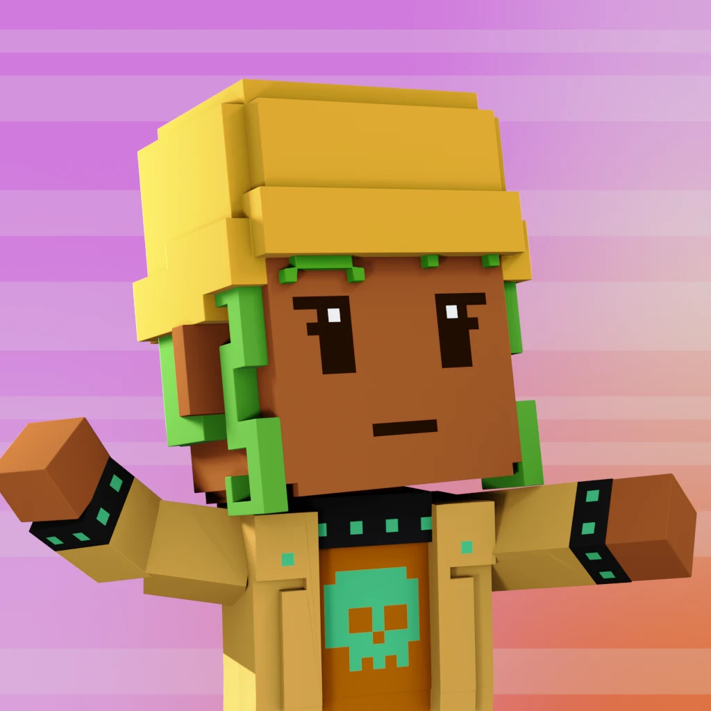 Pirate #3908 voxel render