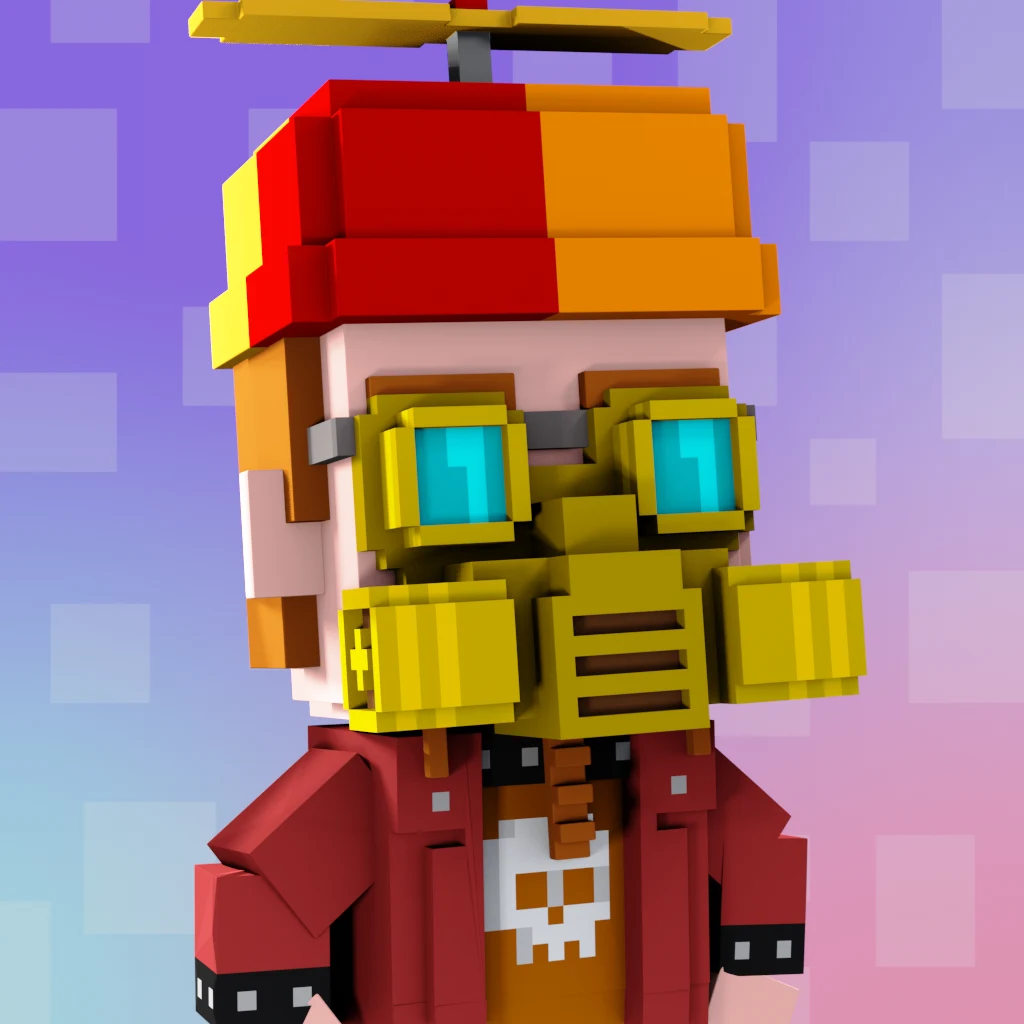 Pirate #3913 voxel render