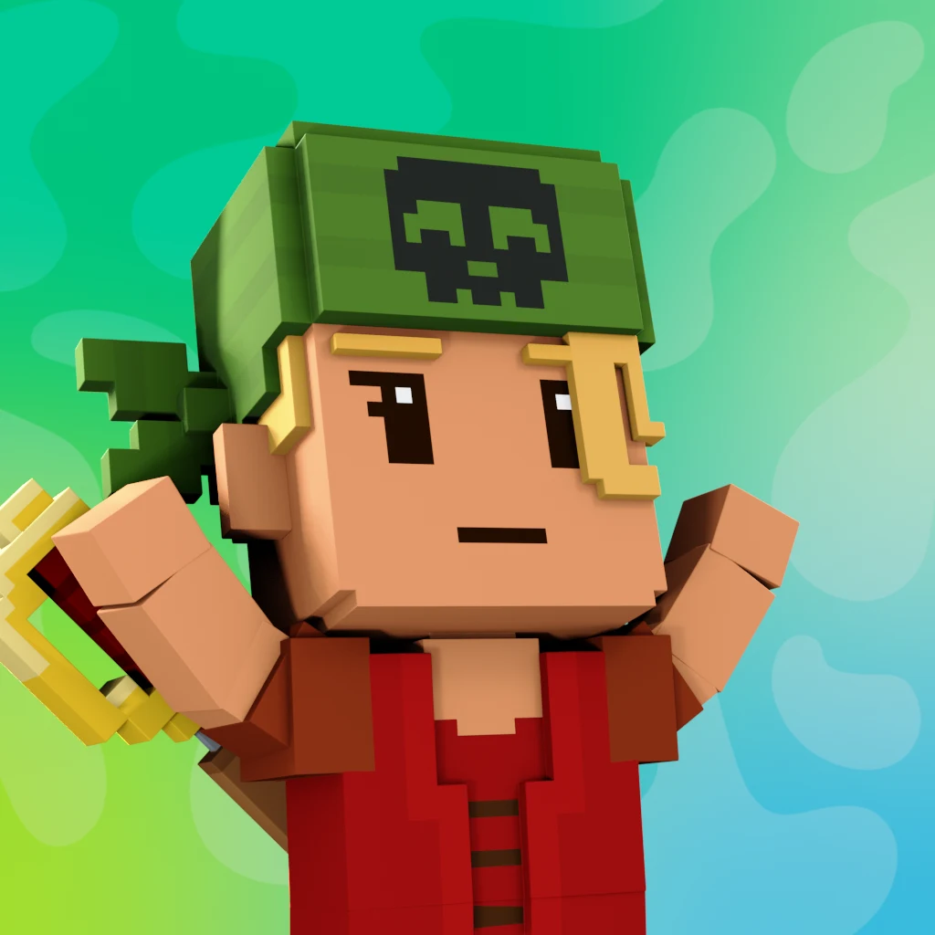 Pirate #3914 voxel render