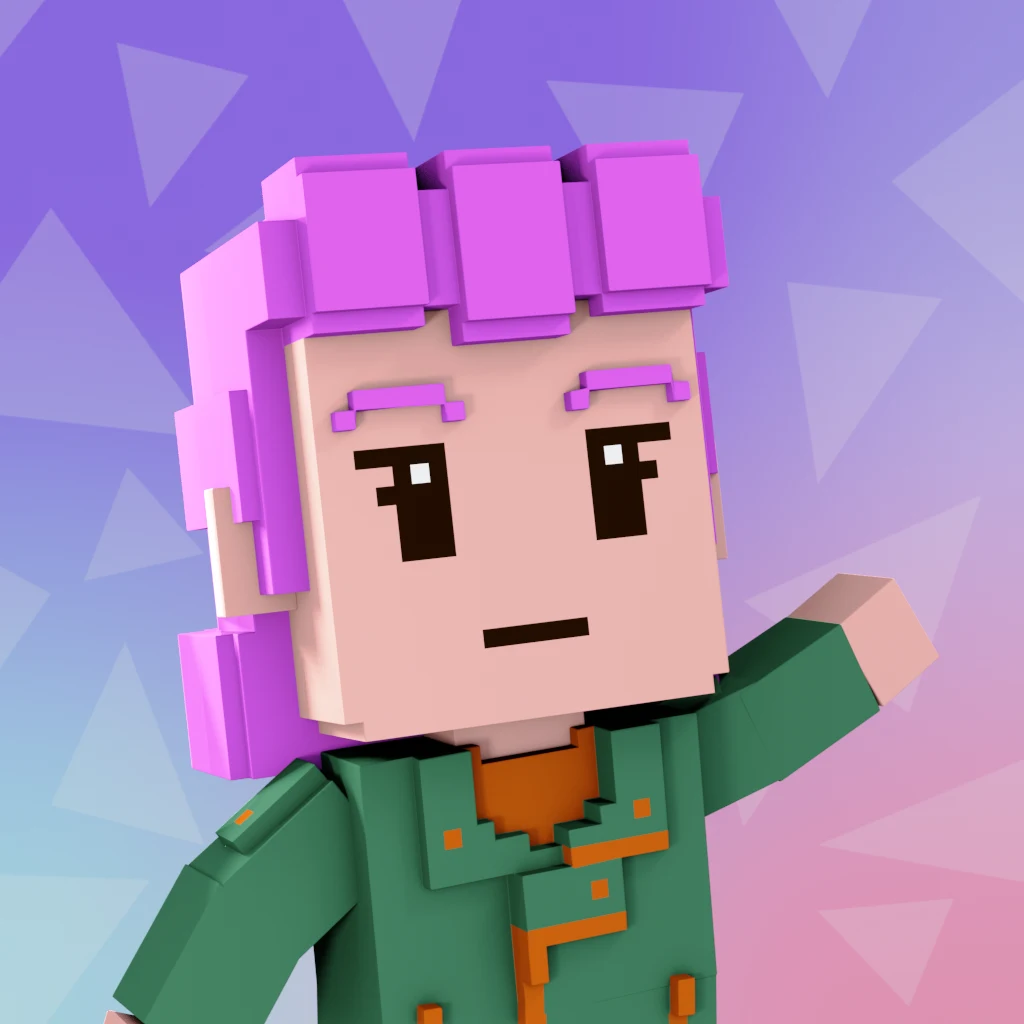 Pirate #3916 voxel render