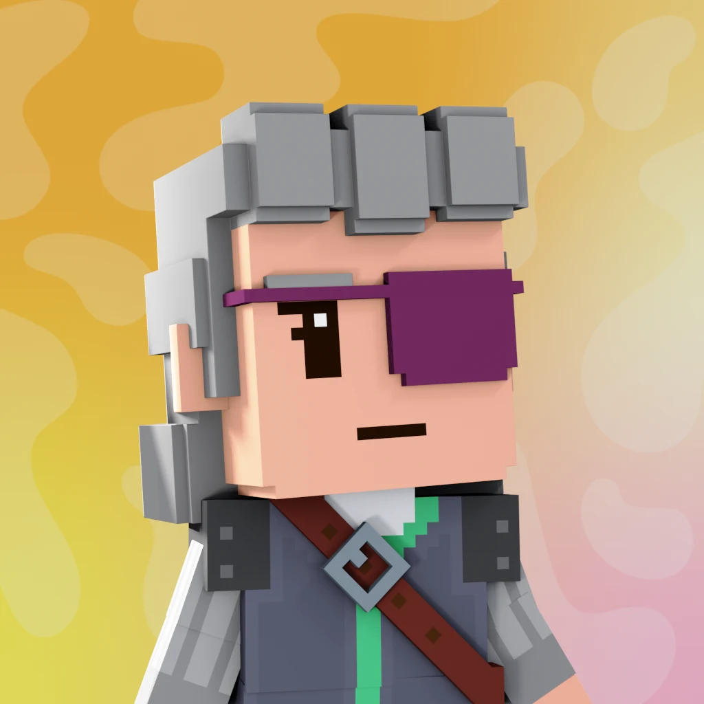 Pirate #3917 voxel render