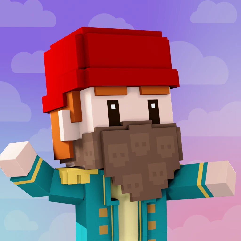 Pirate #392 voxel render