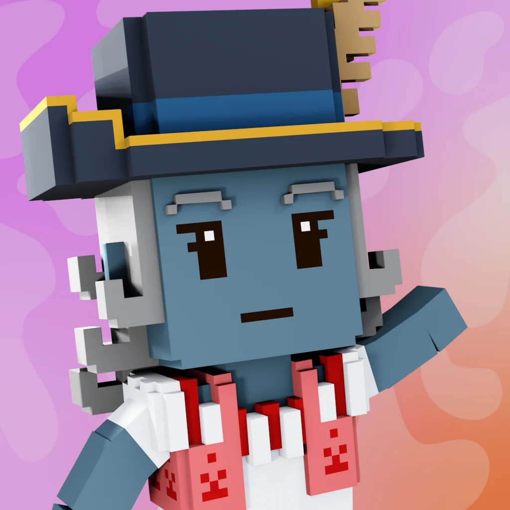 Pirate #3923 voxel render
