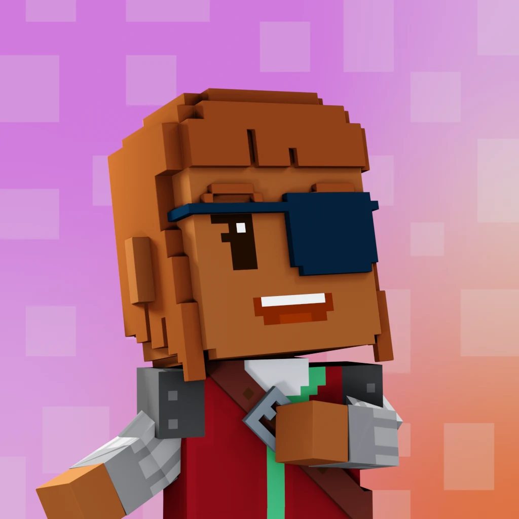Pirate #3925 voxel render
