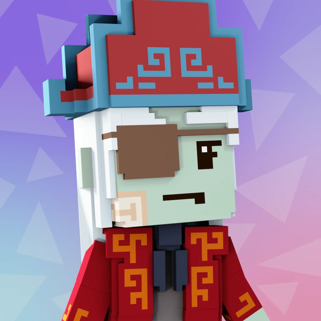 Pirate #394 voxel render