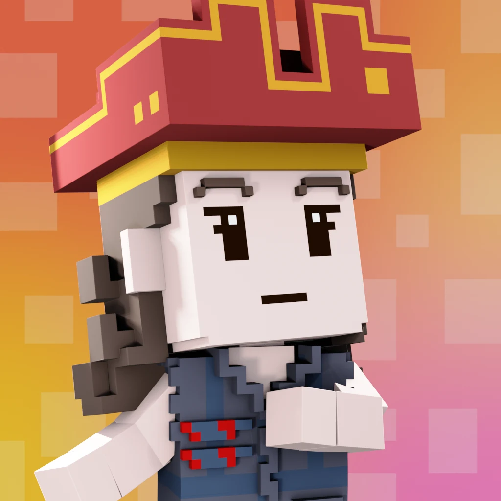 Pirate #395 voxel render
