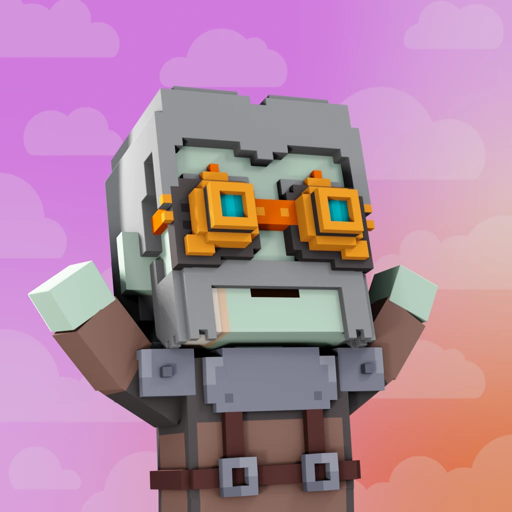 Pirate #3951 voxel render