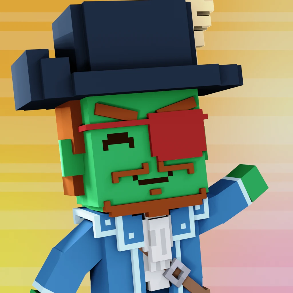 Pirate #3953 voxel render