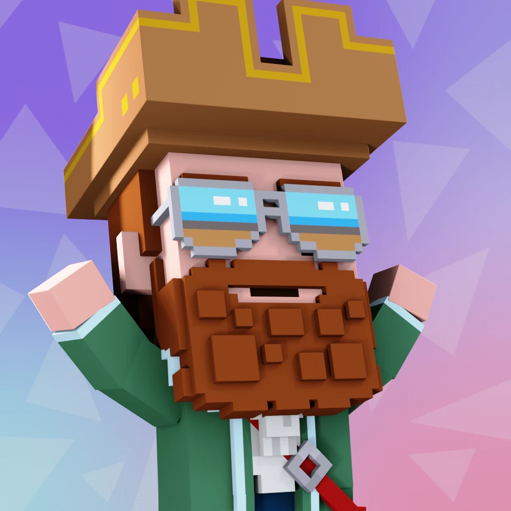 Pirate #3956 voxel render