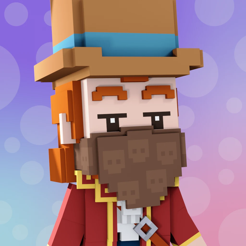 Pirate #3959 voxel render