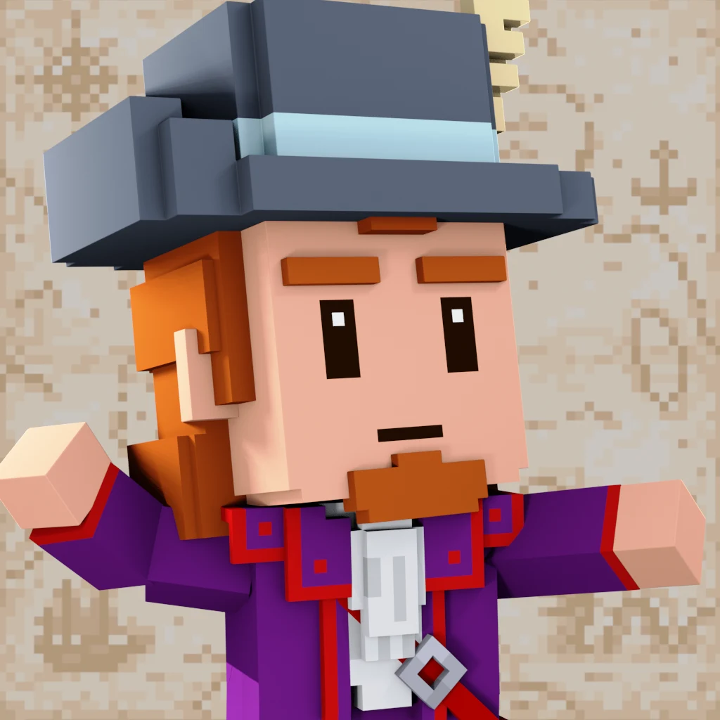 Pirate #3961 voxel render
