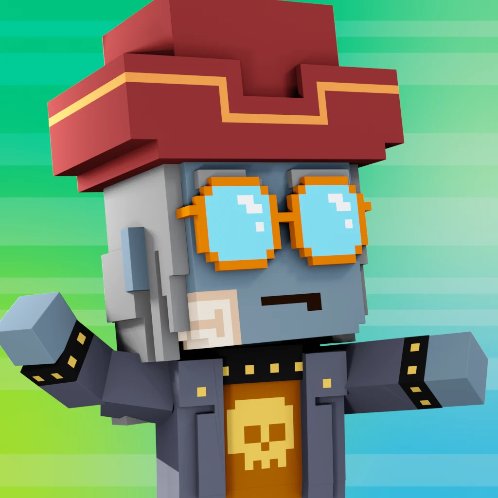 Pirate #3964 voxel render