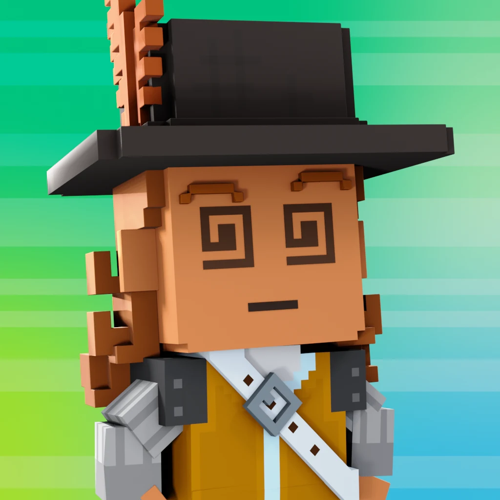 Pirate #3966 voxel render