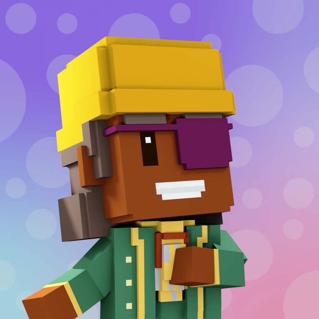 Pirate #3967 voxel render