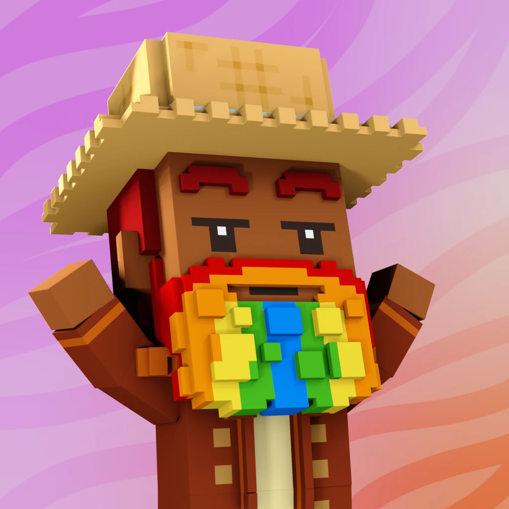 Pirate #397 voxel render