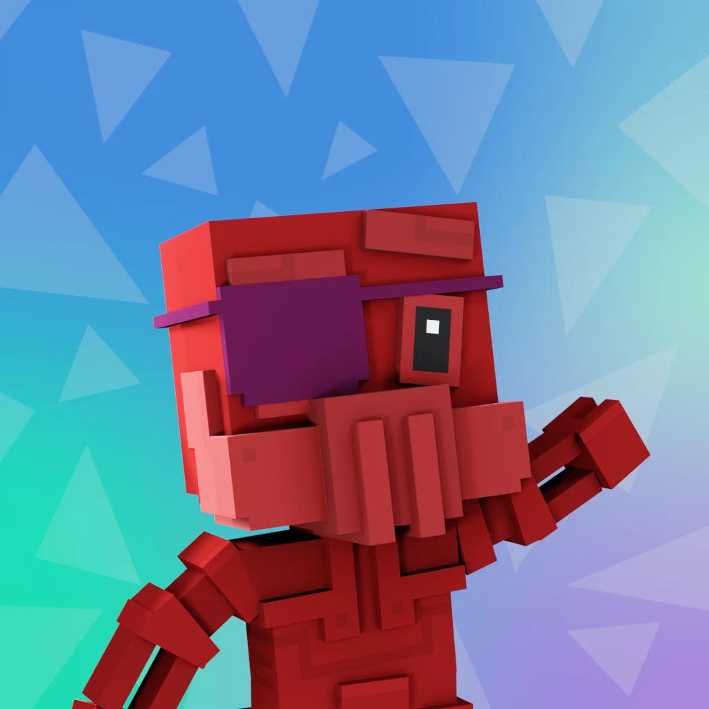 Pirate #3971 voxel render