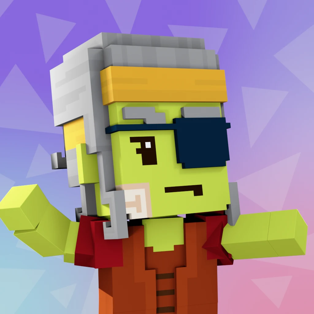 Pirate #3972 voxel render