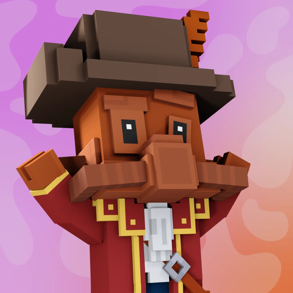 Pirate #3973 voxel render