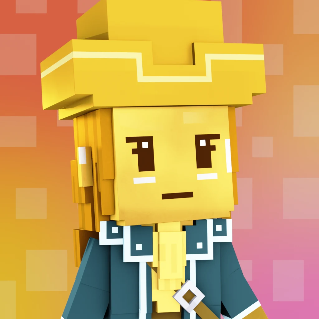 Pirate #3975 voxel render